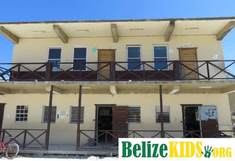 Students gathered near New Horizon SDA Primary School upgrades